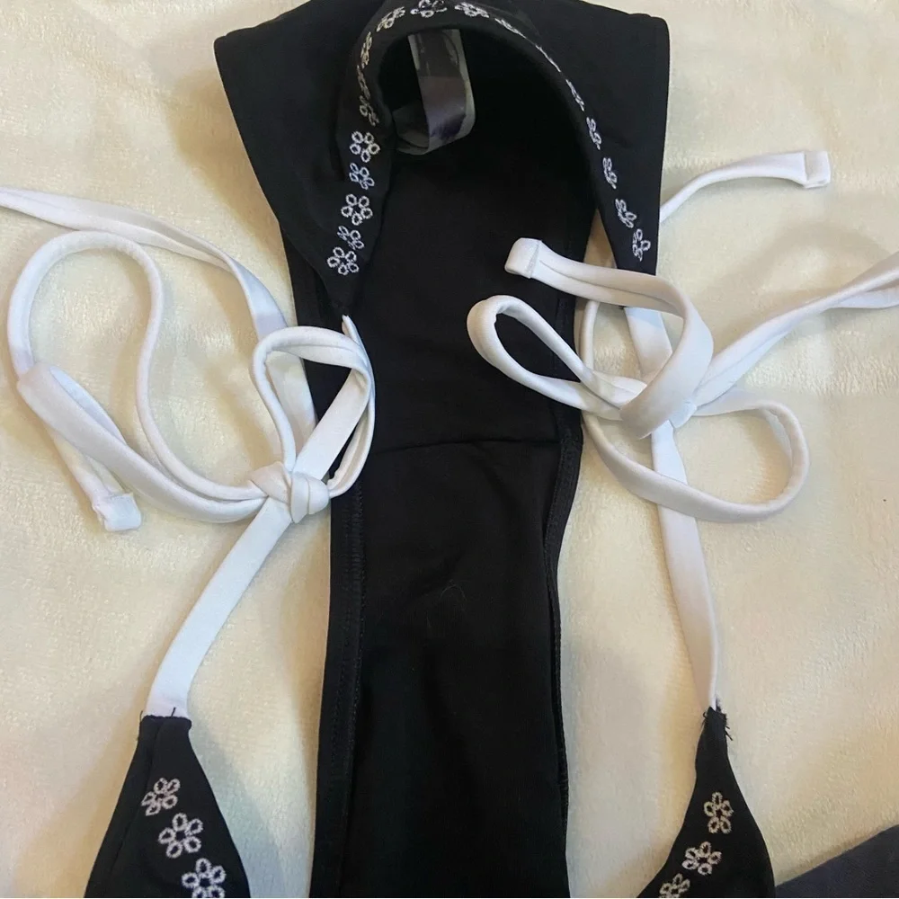 New! Frankie’s Bikinis x PINK itsy Black Bikini Bottom 1522